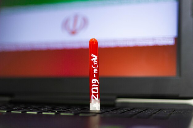 A close-up shot of a news ticker displaying 